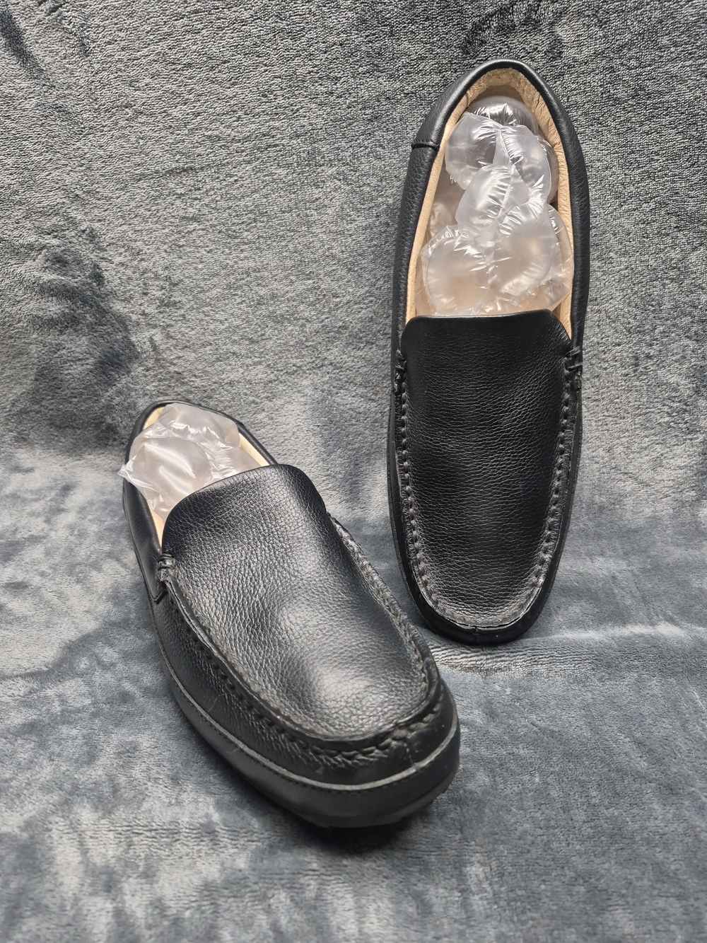 Sperry Top Sider Black Leather Boat Shoes Hampden Slip On Loafers  Size 8.5 M